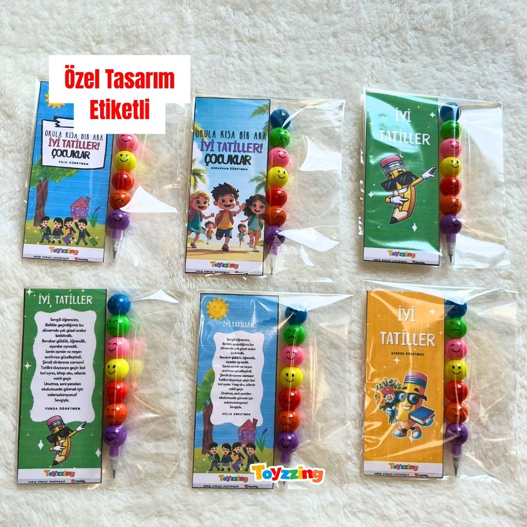 Kitap Ayraç ve Yumurtlayan Kalem Özel Etiket Tasarımı