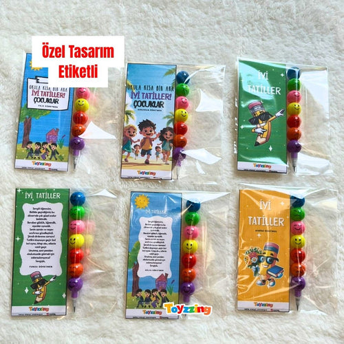Kitap Ayraç ve Yumurtlayan Kalem Özel Etiket Tasarımı