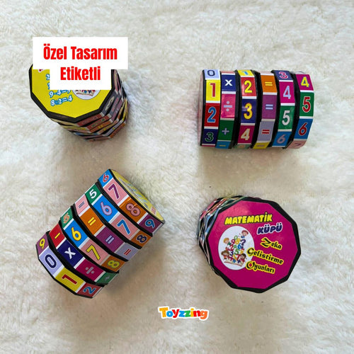 Matematik Küpleri Özel Etiket Tasarımı